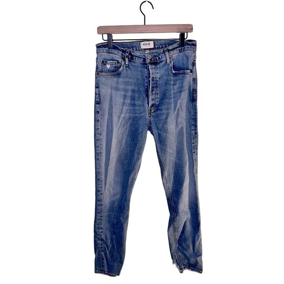 AGOLDE light wash distressed straight leg jeans 29 - Picture 1 of 6